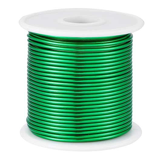 12 Gauge Green Aluminum Craft Wire by OZXCHIXU