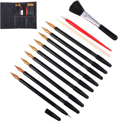 14Pcs Scratch Art Tools, Dual Tip Scratch Coloring Stylus Paper Art Kit by DIVINA+VITAE