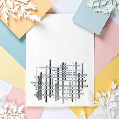 1Pc Silver Irregular Lines Metal Cutting Dies - Image 9
