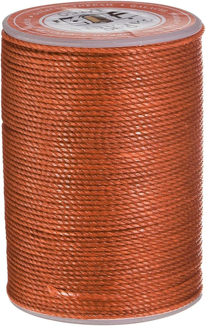 uxcell Round Leather Sewing Waxed Thread, 55m / 60 Yards Wax Polyester String by uxcell