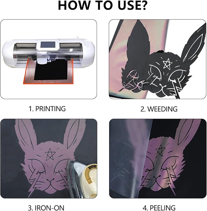 Guangyintong Chameleon HTV Rolls, Changing Color Heat Transfer Vinyl - Image 4