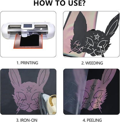 Guangyintong Chameleon HTV Rolls, Changing Color Heat Transfer Vinyl - Image 4