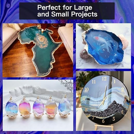 Epoxy Resin 17OZ, Crystal Clear Epoxy Resin Kit, Not Yellowing, Bubble Free - Image 4