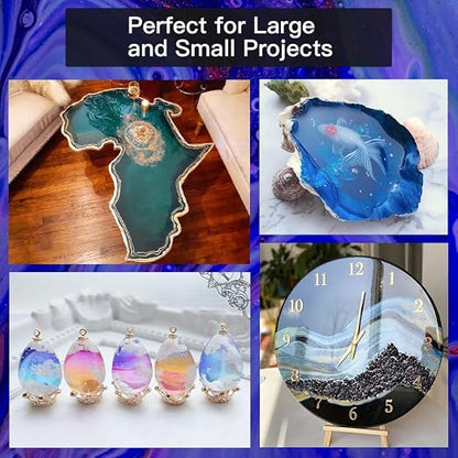 Epoxy Resin 17OZ, Crystal Clear Epoxy Resin Kit, Not Yellowing, Bubble Free - Image 4