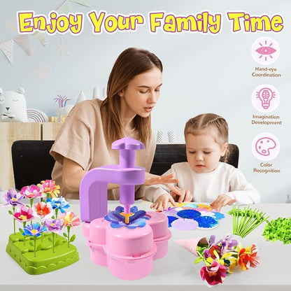 GPPNKC Flower Bouquet Craft Kit DIY Arts and Crafts Toddler Toys Flowers Market - Image 6