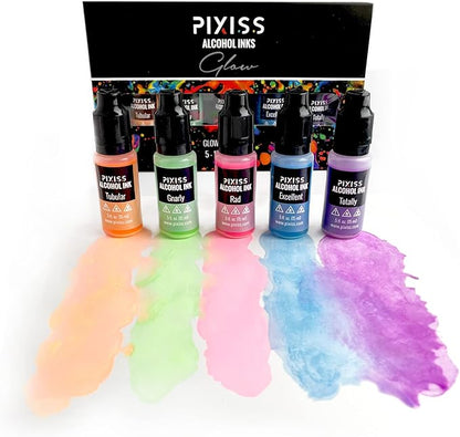 Pixiss Glow in The Dark Alcohol Ink Set - Image 7