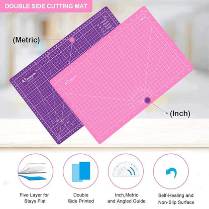 Headley Tools 18"x12" Thickened Self Healing Cutting Mat, A3 Rotary Cutting - Image 4