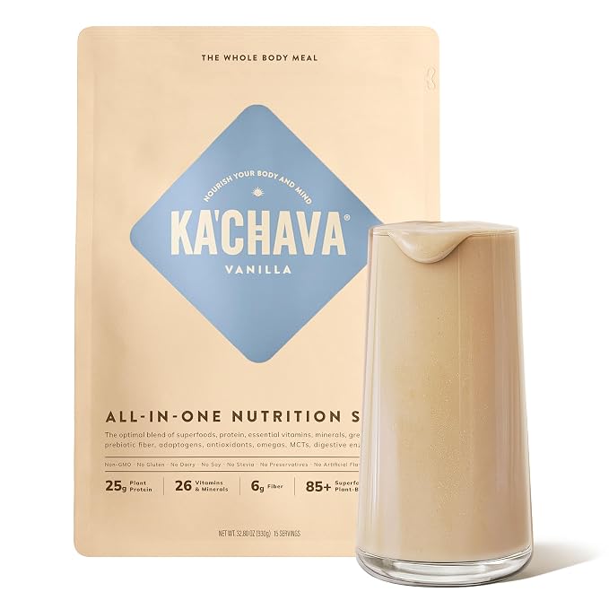 Ka’Chava Whole Body Meal Shake Vanilla 2 lb – Vegan Protein Powder by KaChava