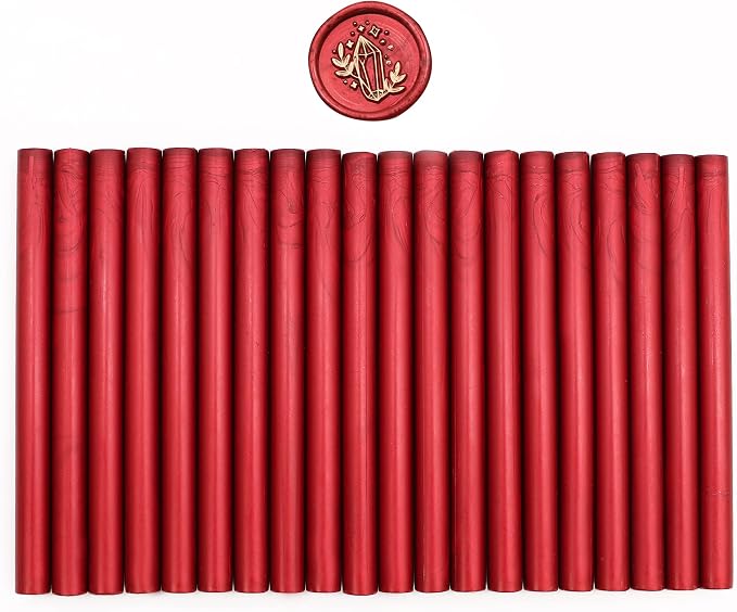SWANGSA 20 Pieces Glue Gun Sealing Wax Sticks Metallic Red - Image 2