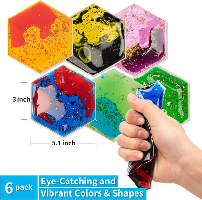 Art3d Hexagon Sensory Fidget Liquid Motion Tiles - Image 8