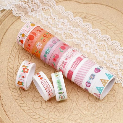 60 Rolls Cartoon Washi Tape Set Washi Tape Stickers Decorative Washi Tapes - Image 7