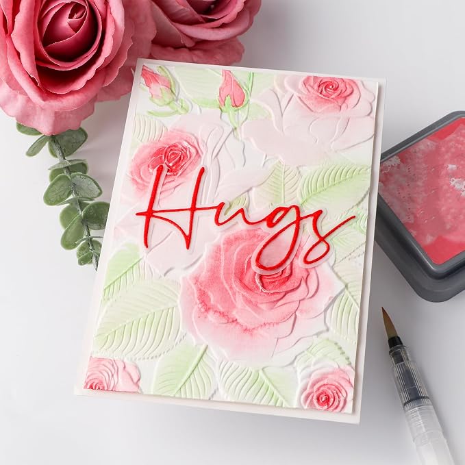 BAOFALI 3D Plastic Embossing Folders Rose - Image 8