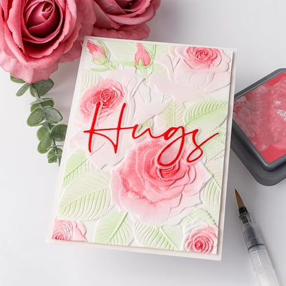 BAOFALI 3D Plastic Embossing Folders Rose - Image 8