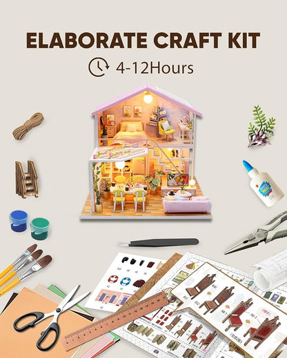 DIY Miniature House Kit, Mini House Kit - Image 4