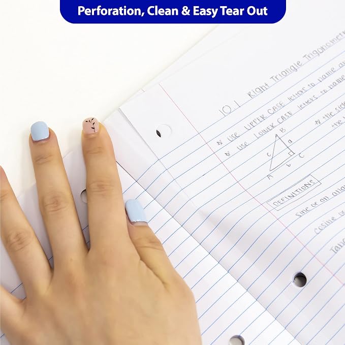 BAZIC Notebook College Ruled 1 Subject 80 Sheets Wireless Notebooks, Lined - Image 6