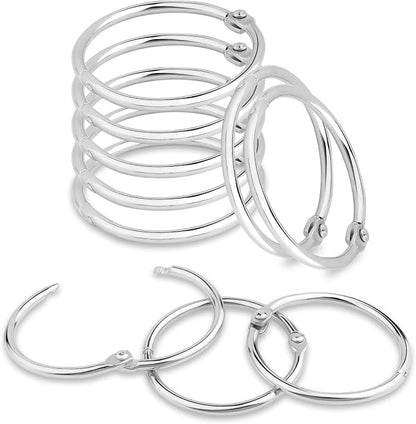 CooBigo Loose Leaf Binder Rings 1 Inch Metal Book Ring Clip by CooBigo