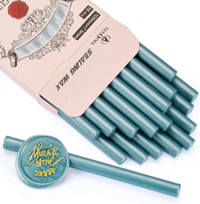 16 PCS Sealing Gun Wax Sticks in Patina Color by TELOSMA