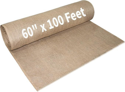Garden Burlap Roll, Seed Cover, Weed Barrier, Aisle Runner Plant Cover Tree by Tcevily