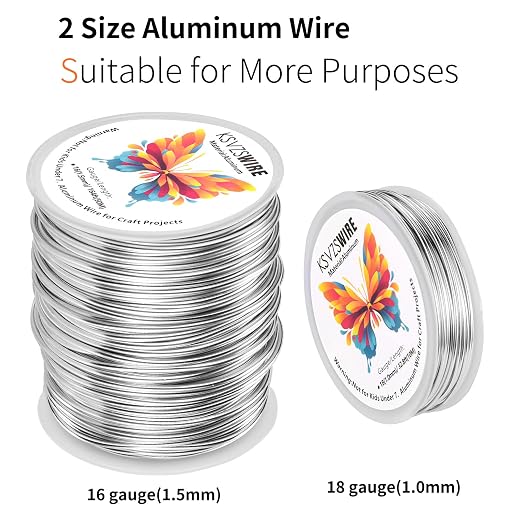 16 Gauge Aluminum Wire 164 Feet KSVZS Bendable Metal Wire - Image 8