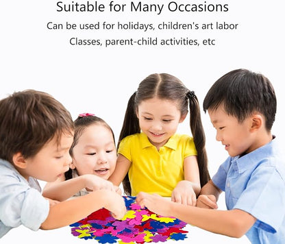 Felt Stickers, Self Adhesive Flower Butterfly Clover Assorted Shapes, Greeting - Image 7