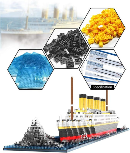 Titanic Architecture Set Micro Building Blocks Model Kit - Image 3