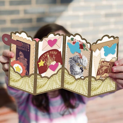 2PCS Folding Greeting Card Cutting Dies Metal Die Cuts - Image 5