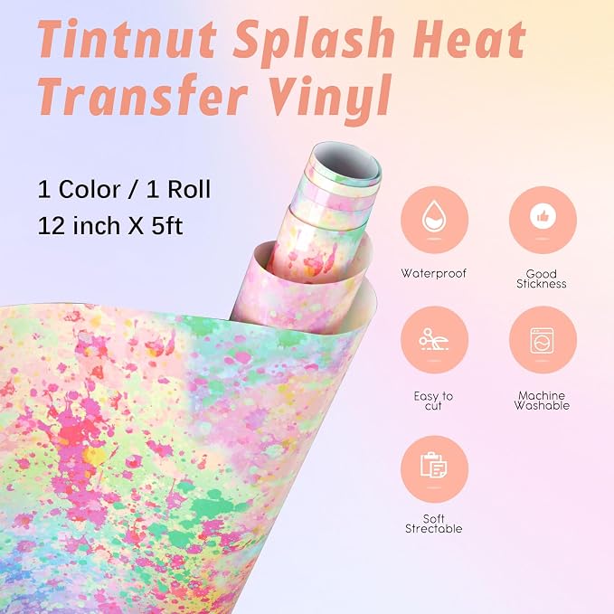 Tintnut Splash Heat Transfer Vinyl Roll - Image 2