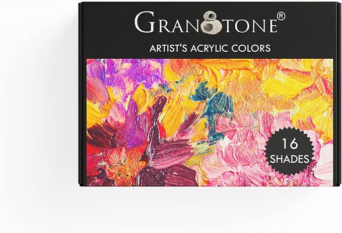 GRANOTONE Acrylic Paint Set | Glows in Black Light | Non-Toxic & Vibrant Paint - Image 3
