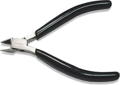 The Beadsmith Side Cutter – Extra Fine Tips – 4.5 inches – PVC Grip Handle by TheBeadsmith