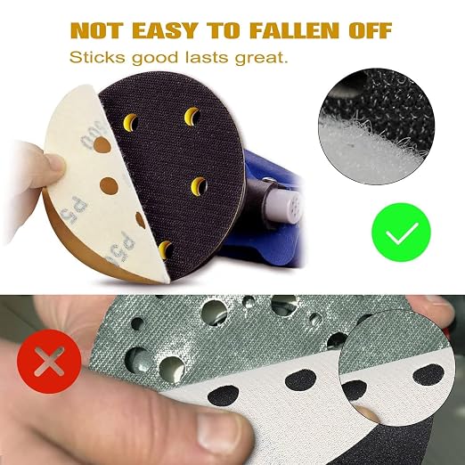 100PCS 5 Inch 8 Hole Sanding Discs 60 Grit - Image 3