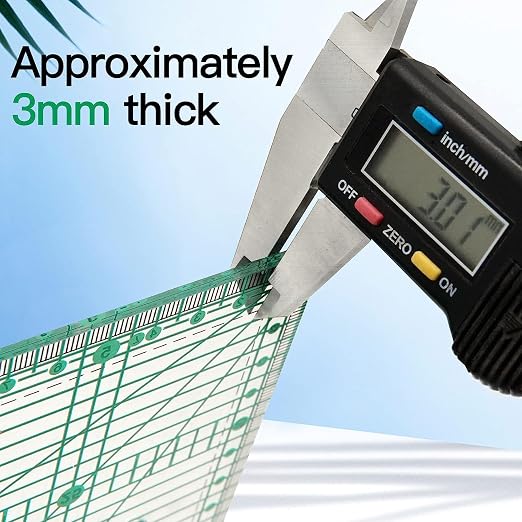 MANUFORE 15 x 30cm Sewing Acrylic Ruler Anti-Slip Metric Ruler DIY Quilting - Image 3