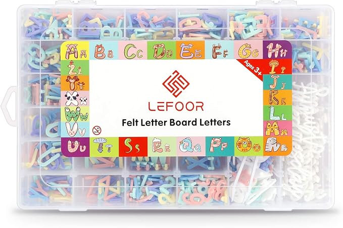 Letter Board Letters Only, 850 PRE-Cut Characters by LEFOOR