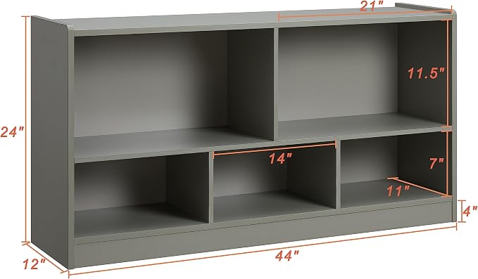 Toy Organizers and Storage, 5-Section Kids Bookshelf - Image 2