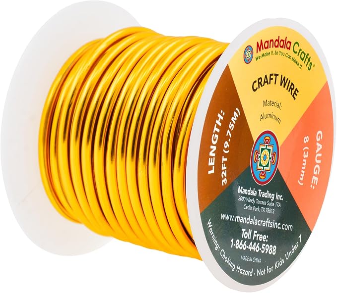 Mandala Crafts 8 Gauge Anodized Aluminum Craft Wire - Image 2