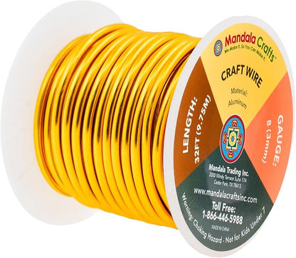 Mandala Crafts 8 Gauge Anodized Aluminum Craft Wire - Image 2