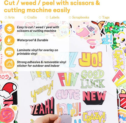 TECKWRAP Laminating Sheets Clear Laminate Sheets Sticker Paper - Image 3