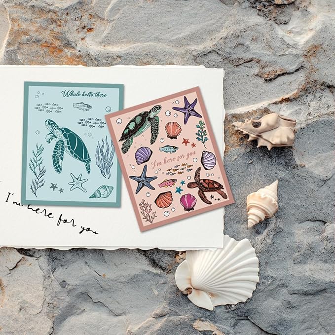 11.7 x 8.3 inch Sea Turtle Clear Stamps - Image 6