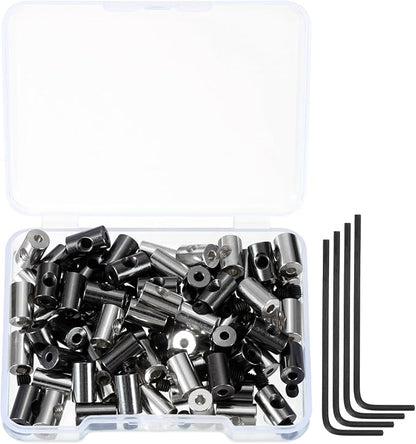 MECCANIXITY 70 Pcs Metal Locking Pin Backs, Locking Pin Keepers Clasp 9mm by MECCANIXITY