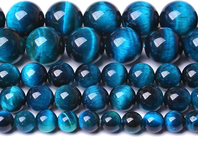 4MM 180pcs Natural Royal Blue Tiger Eye Stone Energy Healing Beads Round Loose by Unknown