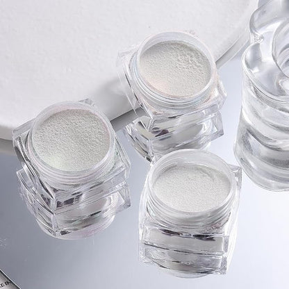 12 Jars Mermaid Chrome Nail Powder, Iridescent Aurora Powder Pearlescent Dust - Image 9