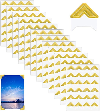 240 Pieces Photo Corners Self Adhesive Photo Corner Stickers, Picture Mounting by Unknown