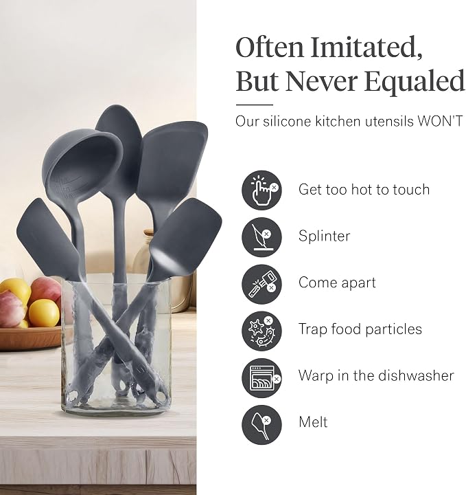 GIR: Get It Right 5 Piece Silicone Essentials Kitchen Utensils Set - Image 5
