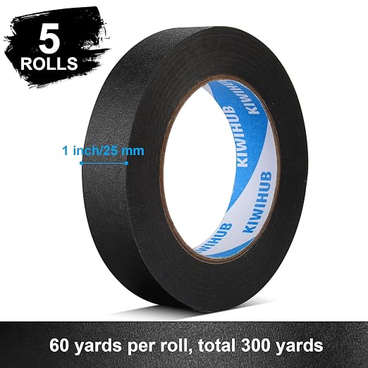 Black Painters Tape, DIY Crafting, Decoration and School Projects - Image 2