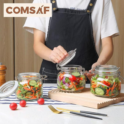 ComSaf 25oz Airtight Glass Canisters - Image 6