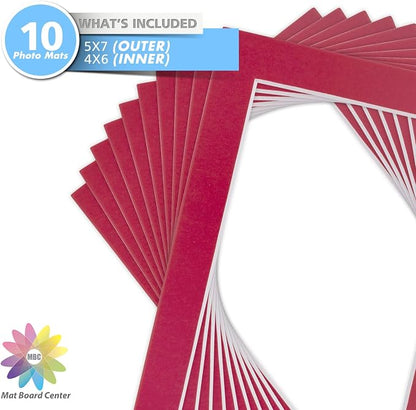 Mat Board Center, 5x7 for 4x6 China Red Color Mats - Image 3