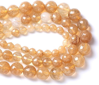 45pcs 8mm Natural Faceted Tea Watermenlon Jade Stone Beads - Image 4