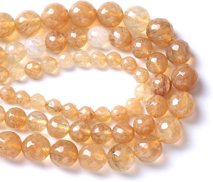 32pcs 12mm Natural Faceted Tea Watermenlon Jade Stone Beads - Image 4