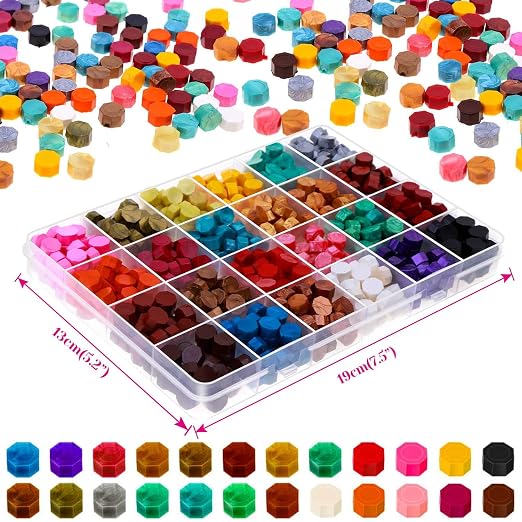 PAXCOO 624Pcs Sealing Wax Beads, Sealing Wax - Image 2