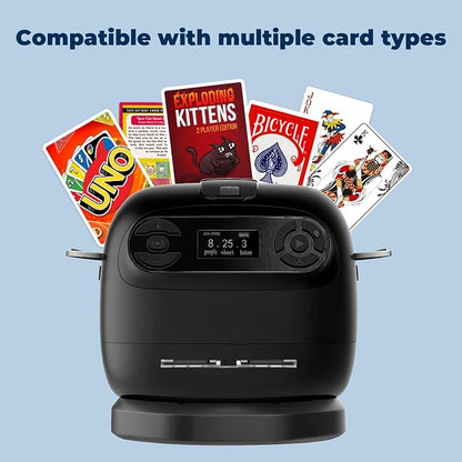 2025 Automatic Card Shuffler and Dealer Machine, 2-in-1 Smart 360°Rotating Card - Image 2
