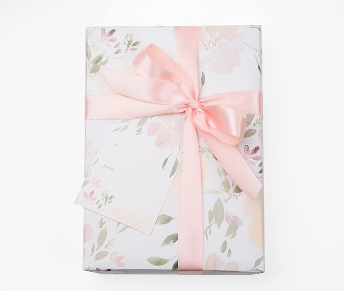 Itsy Belle Studio Floral Wedding Wrapping Paper sheets + Ribbon Set - Image 6